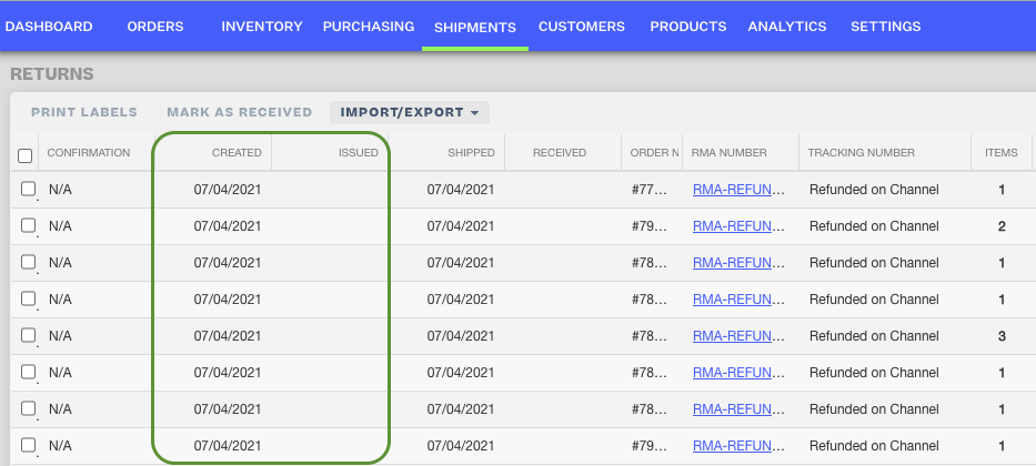 shopify refund webhook