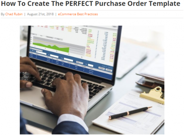 Create Perfect Purchase Order Template