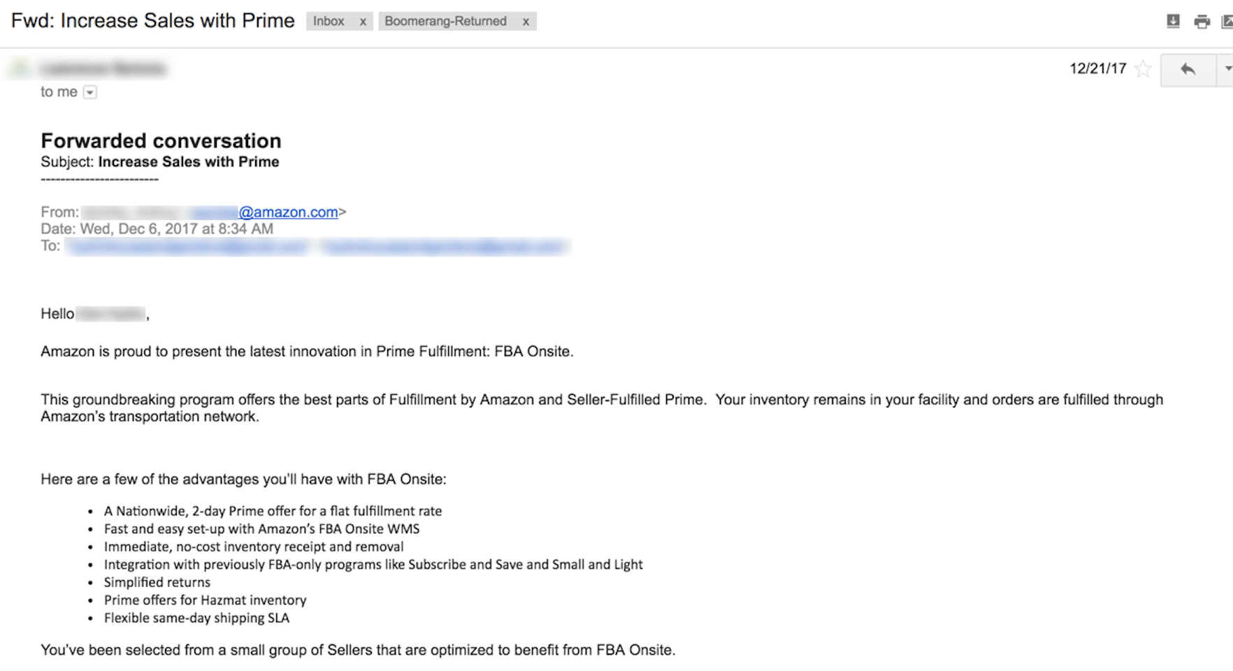 What is Amazon FBA Onsite? [Advantages + How to Join]