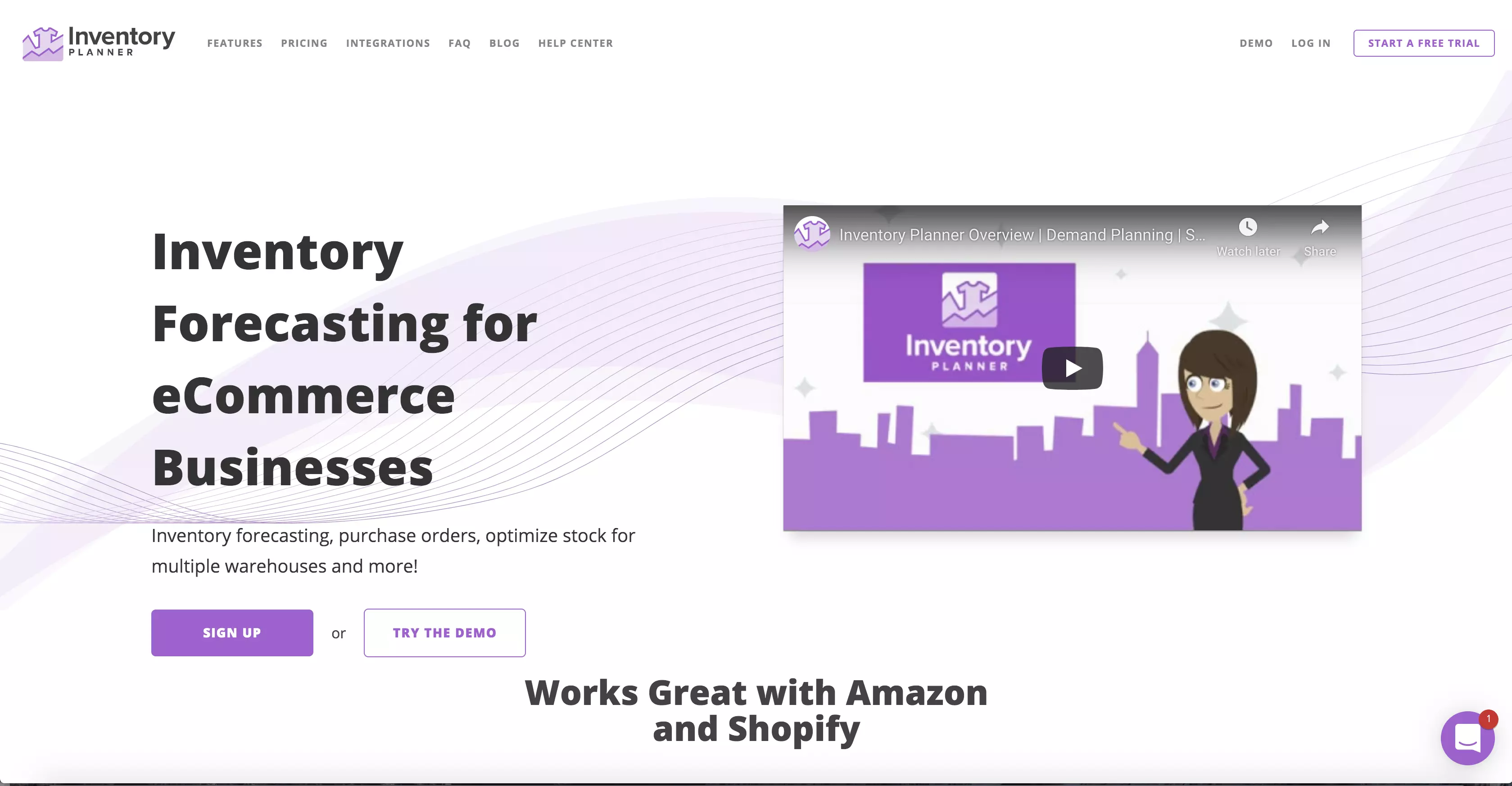 Previsão do planejador de inventário para negócios de comércio eletrônico