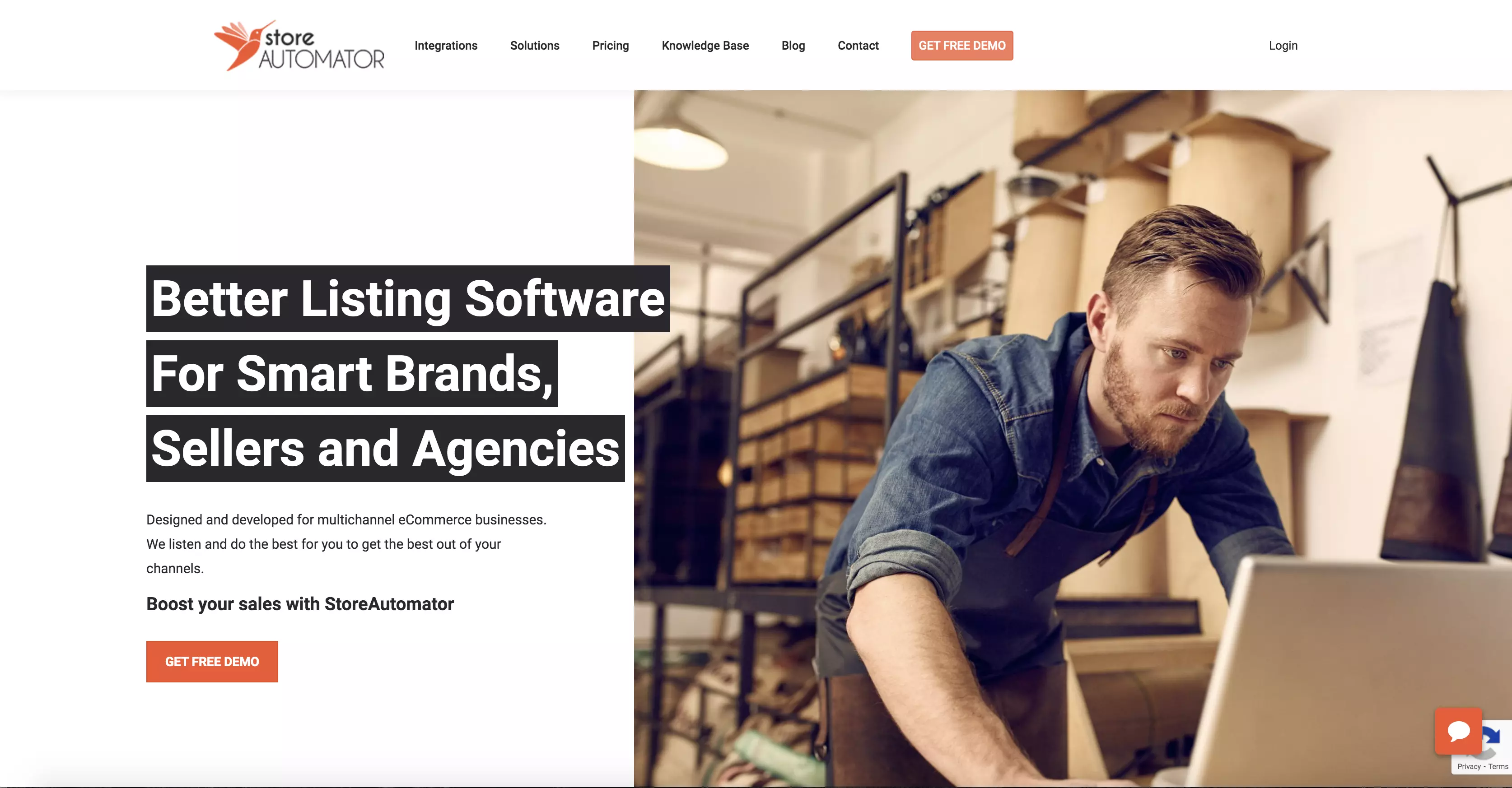 Automator de loja projetado e desenvolvido para empresas de comércio eletrônico multicanal