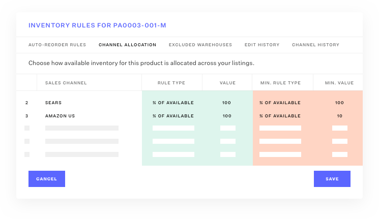 inventory rules channel allocation-1